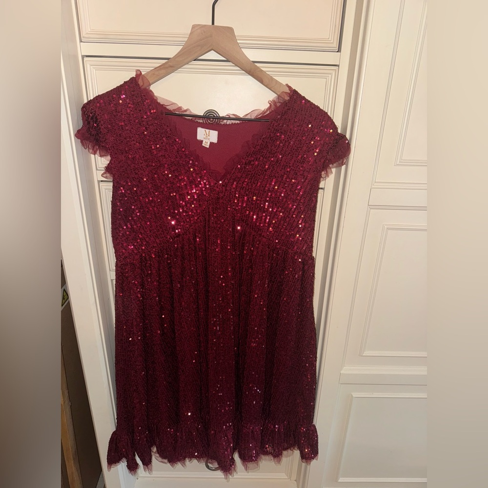 Sparkling Burgundy woman's Dress